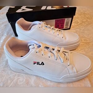 Fila Women's White Unlock Court Shoe Lifestyle Sneakers, Size 11, NWT